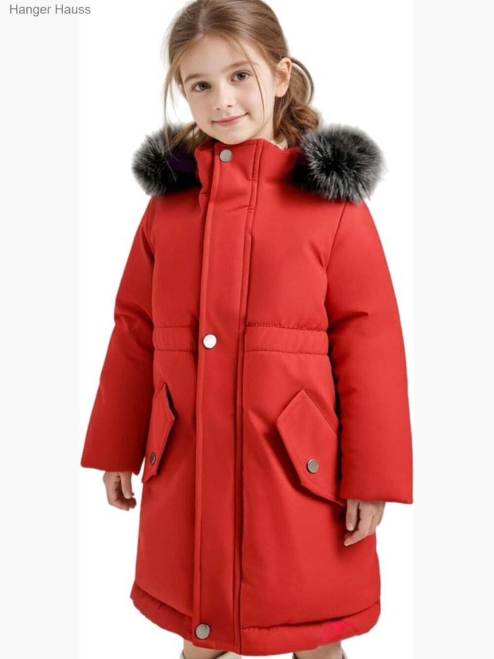 Girls Winter Coat Heavyweight Padded Puffer Jacket Fleece Parka
